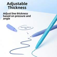 12/18/24/36/42 Colors Water-Based Fiber Tip Pens, Cute & Creative Coloring Markers, Journaling Pens, School & Office Supplies Gift Set