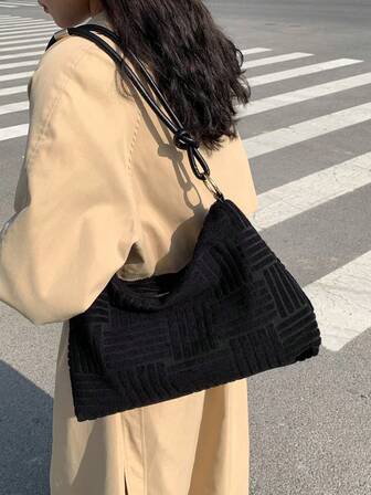 Fashionable Casual Versatile Women's Crease-Resistant Handbag With Gold-Tone Hardware, Shoulder Bag And Tote Bag, Suitable For Evening