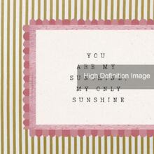 1pc Framed/Unframed You Are My Sunshine Canvas Poster Horizontal Cute Neutral Striped Nursery Quote Wall Art Print Minimalist Baby Girls Room Aesthetic Decor Painting For Kids Room,Playroom,Living Room,Bedroom,Modern Home Decoration - Multicolor - View 5