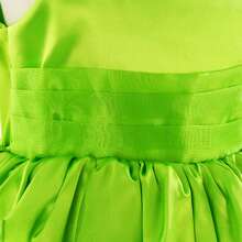 Conjunto de accesorios de disfraz de cosplay, vestido verde, alas de mariposa, falda pannier, varita de hada, conjunto de joyas - Verde - Ver 5