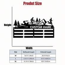 1pc Customized Name Running Sports Metal Medal Holder, 5 Styles Available, Suitable As Wedding, Graduation, Back To School, Mother's Day, Father's Day, Christmas, Easter, Valentine's Day, Independence Day, Birthday Gifts For Family/Friends - Multicolor - View 46