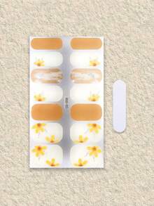 1 Blatt klassischer Stil Glitzer selbstklebende DIY Nail Art Aufkleber Streifen für Feiertags-Nageldekoration