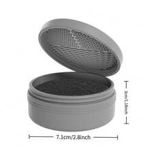 Miếng cọ rửa silicon hình tròn có nắp đậy, dụng cụ vệ sinh, miếng bọt biển khô, hộp cọ rửa. Thích hợp sử dụng tại nhà, khi đi du lịch, v.v. - Nhiều màu - Xem 2