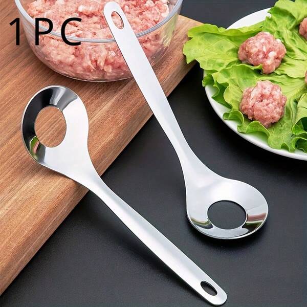 Stainless Steel Meatball Maker With Long Handle - Non-Stick, Food- Spoon For Perfectly Shaped Meatballs - Great For Home And Restaurant Use