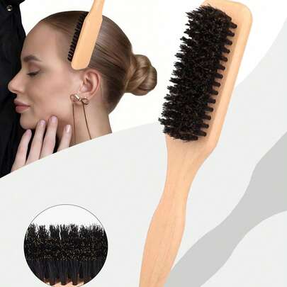 1 pièce Peigne/brosse à barbe unisexe, peigne de coiffure professionnel sans parfum, peigne dégradé et brosse de nettoyage de coupe de cheveux, outil de toilettage lisse, brosse pour cheveux épais/fins, convient pour la Fête nationale, la salle de bain, le massage du cuir chevelu, la rentrée scolaire, les voyages et la vie quotidienne, Noël, la décoration de Noël, les cadeaux de Noël