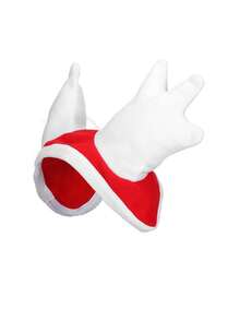 1pc Christmas Horse Hat - Red Thick Decorative Hat With Large Red Ball, Warm And Windproof, Fun And Eye-Catching, Your Horse Deserves It! Shiny For Equestrian Competition! Ideal Christmas Gift For Your Horse. - Multicolor - View 4