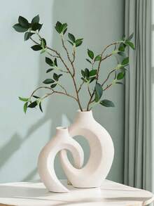 2 buc/set vaze, vaze decorative, vază albă mare, vază mare, potrivită pentru decorul camerei, decorul dormitorului, decor la modă pentru camera de zi din rășină pentru toamnă/iarnă, ideală pentru decorul artistic al nunții, decorul casei, aranjament floral - Multicolor - Vizualizare 9