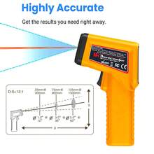1pc High Precision Non-Contact Infrared Thermometer, Digital Food Thermometer Gun, Household Temperature Meter For Home, Kitchen, Cooking, Travel