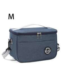 New Portable Lunch Bag Food Thermal Box Waterproof Office Cooler Lunchbox With Shoulder Strap Insulated Case,Large-Capacity Travel Hand-Held Shoulder Strap Insulated Bag, Lunch Box Bag, Student Thickened Waterproof Lunch Bag, Fresh-Keeping Aluminum Foil Picnic Bag