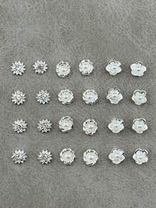 10 Peças/Pacote Decorações de Unhas de Material Metálico, Suprimentos de Arte de Unhas, Estilo de Unhas Luxuoso