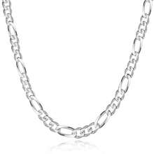 Stylish 925 Sterling Silver Necklace For Men & Women 16-30inch Classic 8mm Chain Luxurious Jewelry Perfect For Weddings And Christmas Best For Christmas