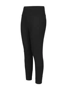 Lynfun Plus Size Women's Thickened Thermal Lined Solid Color Leggings – High-Waisted Slim-Fit Yoga Pants For Autumn/Winter Exercise & Daily Warmth