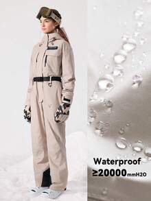 VECTOR MOTION Aeris 3L Padded Ski Suit, Unisex, Waterproof, Abrasion-Resistant, Breathable, Stretchy, For Single/Double Board Outdoor Skiing
