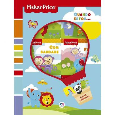  Box com 6 Mini Livros Fisher Price Quando Estou... - Ciranda Cultural