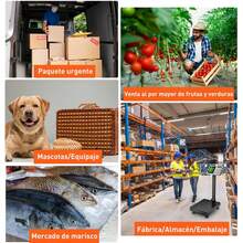 AI-PIKA Pesado Báscula Bascula Plataforma 180 kg,Industrial Negocio Alta Precision Bascula,Alta precisión 0,01g,Pantalla LCD de alta definición,Equipaje Paquete Precio Cálculo Envío postal Envío - 1 - Ver 9