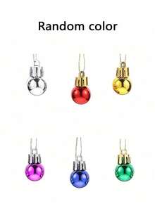 20/10 Stücke Mini Weihnachtskugeln, bunte runde Weihnachtsbaum Dekorationen, Hängedekoration, für Weihnachtsbaum, Kranz, Fenster, Garten, Feiertagsparty, Weihnachtsdekoration