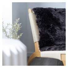Real Sheepskin Rug 2x6 Ft | Sheepskin Rugs For Living Room And Sofa | Bedside Rugs For Bedrooms | Large Fluffy Rug Is Breathable & Heat-Regulating In Color Chocolate - Multicolor 838 - View 5