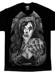 Good Times Chicano Art David Gonzales DGA T Shirt Black - 黑色 - 查看 1