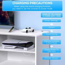 MENEEA  Pro/Slim Horizontal Stand For Disc & Digital Console With 4 USB Ports, Base Bracket Holder Accessories For PlayStation 5 Slim/Pro, USB 2.0 For Data & Charging, Not For  Standard Console - màu đen - Xem 11