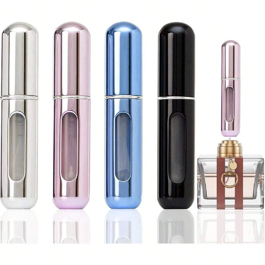 Mini Refillable Perfume Atomizer Bottle, Travel Size Refillable Perfume Refill Bottle - Perfume Atomizer Refillables, Scent Pump Case, Small Perfume Spray - Bright Pink - View 1