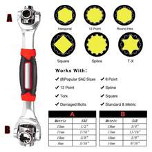 52 In 1 Socket Wrench Tool,Universal Wrench With Multifunction 360 Degree Rotating Head,Combination Wrench Set,Spanner Tool For Home And Car Repair. - [1-Đếm] - Xem 4