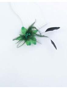 Elegant Handmade 3D Feather Flower Brooch Hair Clip, Women Jewelry Accessory - Feather Flower - View 14