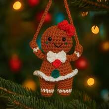 OASSIE Christmas Tree Decorations  Crochet - Crochet Christmas Tree With Card - Stocking Stuffers For Xmas Party Decorations, Holiday Decor Gifts For Women Mom Grandma Friends Family - Quế – Gừng Joy - Xem 8