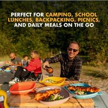 UCO 4-Piece Camping Mess Kit With Bowl Plate And 3-In-1 Spork Utensil Setgift - Sunrise - View 5
