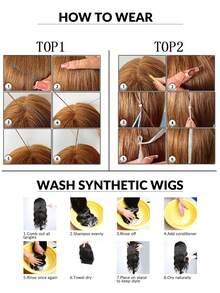 Braided Flower Hair Bun Hairpiece With Duckbill Light Brown Black Synthetic Clip Hair Accessories Rose Flower Side Clip Hair Bun Styling Fluffy Hairpiece For Women 1pc - Multicolor - View 10