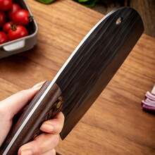 Cuchillos De Cocina - Cuchillo Carnicero Forjado A Mano - Acero Inoxidable de Alto Carbono Cuchillos Chef para Hogar, Camping, Barbacoa, Restaurante, Corte De Carne - Multicolor - Ver 7