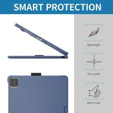 Keyboard Case For IPad 10th Generation&IPad 11th(A16,2025),IPad Air 11(M3,M2/IPad Pro 11 Inch Keyboard,360°Swivel,7 Use Modes,Rainbow Backlight - Lake Blue - View 5