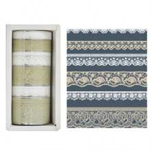 6 cuộn băng dính PET họa tiết ren, bộ băng dính trang trí hoa, băng dính trong suốt, thích hợp cho các dự án thủ công DIY, làm sổ lưu niệm, gói quà, nhật ký và nhiều hơn nữa. - Nhiều màu - Xem 14