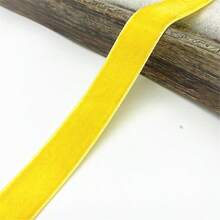 5 Yards X 20mm Colorful Single-Sided Flocked Ribbon, Flocked Ribbon For Bows, Gift Wrapping - 20mm Wide - View 19