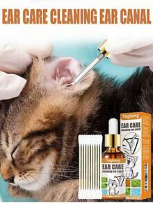 YEGBONG 1 件装宠物耳朵清洁油，猫狗耳朵清洁，耳道清洁，耳朵清洁油（新旧包装随机发货） - 彩色 - 查看 3