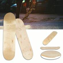 Maple Blank Double Concave Skateboards Natural Skate Deck Board 8inch 7-Layer - Beige - View 2