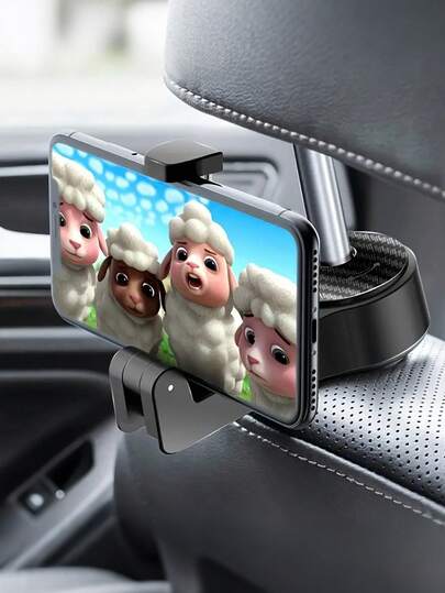 1 pieza Soporte multifuncional para teléfono móvil en el respaldo del coche, soporte colgante multifuncional y creativo para teléfono en la parte trasera