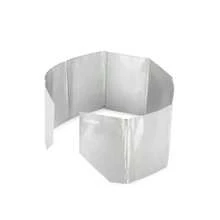 FMW-502 Foldable Camping Stove Windshield Gas Stove Windscreen For Camping Picnic Backpacking Cookinggift - Silver - View 4