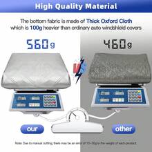 YITUMU Magnetic All-Season Car Windshield Cover – Waterproof & Windproof Frost Protector And Sunshade, Thick Oxford Fabric, Universal Fit For Cars, SUVs & Trucks