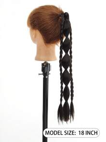 1 Pack Synthetic New Chinese Lantern Bubble Ponytail For Girls, Kids, Sweet And Cool Long Braid Lantern Boxing High Ponytail - Multicolor - View 5