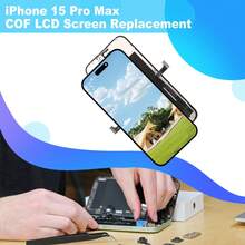 For IPhone 15 Pro Max LCD COF FHD Display Touch Screen Replacement Repair Kit - Black - View 2