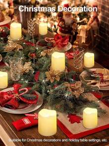 24 pièces - Bougie LED sans flamme de couleur chaude, veilleuse décorative, bougie électronique blanc chaud pour la Saint-Valentin, la demande en mariage, la décoration de la chambre de mariage, l'éclairage du dîner d'anniversaire, les bougies décoratives, la demande en mariage de la Saint-Valentin, la décoration de la chambre de mariage, la décoration de Noël, la décoration de la maison, la décoration de la chambre, la décoration de la chambre à coucher