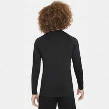 Nike Camiseta de manga larga de 24 pulgadas para niño preadolescente - Gris Oscuro - Ver 2