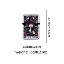 Cartoon Witch & Girl Brooch, Unique Enamel Lapel Pin - Personalized Badge For Backpacks And Clothes