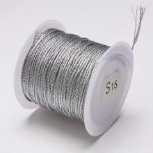 beadia 0,2-1mm 15-100m Nylongeflecht Schnur, Gold, Silber, Retro Farben, nicht-elastisch Perlen Schnur, Schmuckherstellung Seil | Geeignet für Weihnachten, 3-15 Stränge Mehrstrang Seil, vielseitig und langanhaltend Dekorations Schnur - DIY Weihnachtsdekoration - Kabel - Übersicht 16
