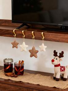 Decorative Gold Metal Hooks | For Fireplace Mantel & Tabletop, Perfect For Hanging Marigolds, Streamers And Banners For Valentine's Day Garden