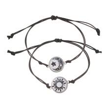 Pulsera de Pareja Sol y Luna Pulsera Luminosa de Luna - BM-0092-Noche estrellada blanca brillante - Ver 10