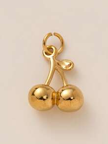 1PC Food Pendant Stainless Steel Series DIY Small Pendant Vacuum Plated 18K Gold Color Preserving In Furnace - Multicolor - View 13