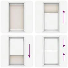 Tenda plissettata 110 x 200 cm, color crema - Crema - Visualizzare 4