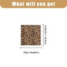 Leopard Print Party Supplies - Cheetah Print Party Decorations Tableware, Plate, Cup, Napkin, Cutlery, Animal Leopard Theme Birthday Supplies