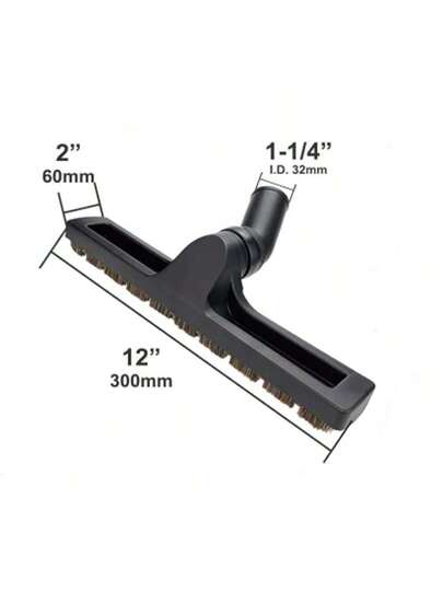 1/4" Stofzuiger Hardwood Vloer Attachment Accessories Deluxe Extra Large Brush Multi Surface Attachments 360 Degrees Swivel Head Hard view 3